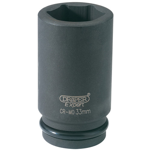 Draper Tools Expert 33mm 3/4 Square Drive Hi-Torq® 6 Point Deep Impact Socket DRA11899