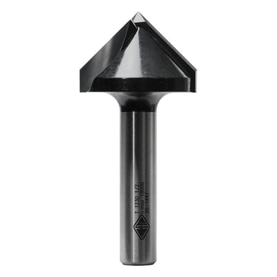 Carbitool 2 Flute Router Bit  90&deg; Vee Groove Bit 45.0 X 90 DEG TCT 1/2 SHK T 1236 1/2
