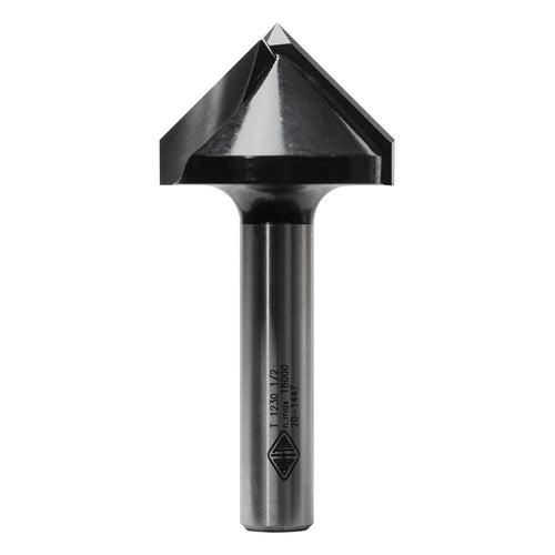 Carbitool 2 Flute Router Bit  90&deg; Vee Groove Bit 45.0 X 90 DEG TCT 1/2 SHK T 1236 1/2