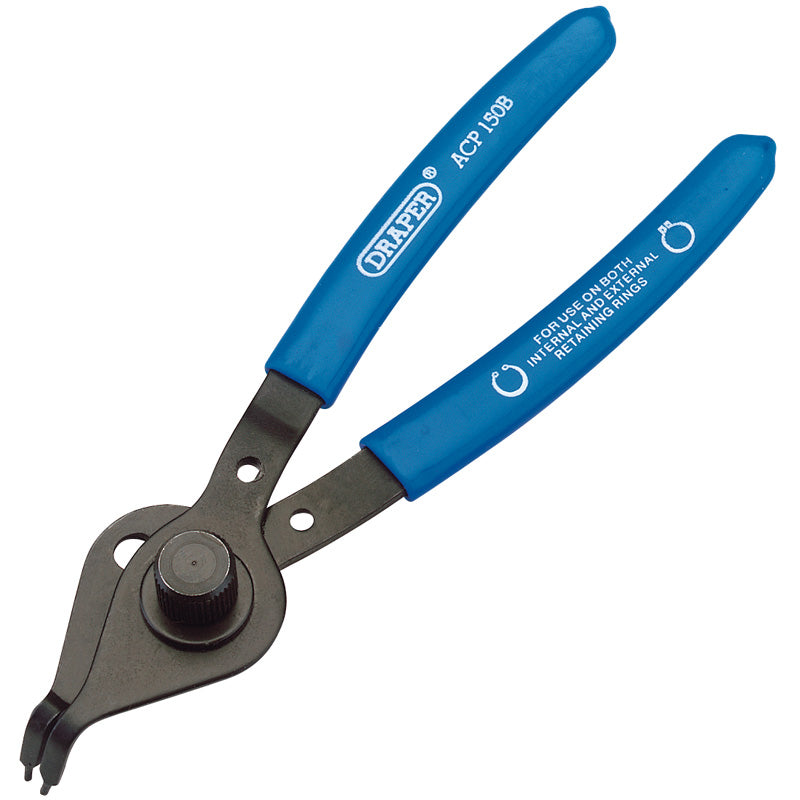 Draper Tools Bent Nose Reversible Circlip Pliers DRA12492