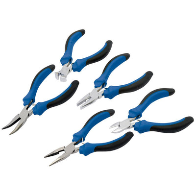 Draper Tools Soft Grip Mini Pliers Set (5 Piece) DRA12544