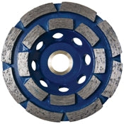 ICCONS POWERS RIDGEBACK Diamond Double Row Concrete Grinding Cup-178mm pgcdr178