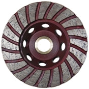 ICCONS POWERS RIDGEBACK Diamond Turbo Style Concrete Grinding Cup-125mm pgct125