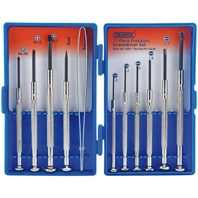 Draper Tools Precision Screwdriver Set (11 piece) DRA15631