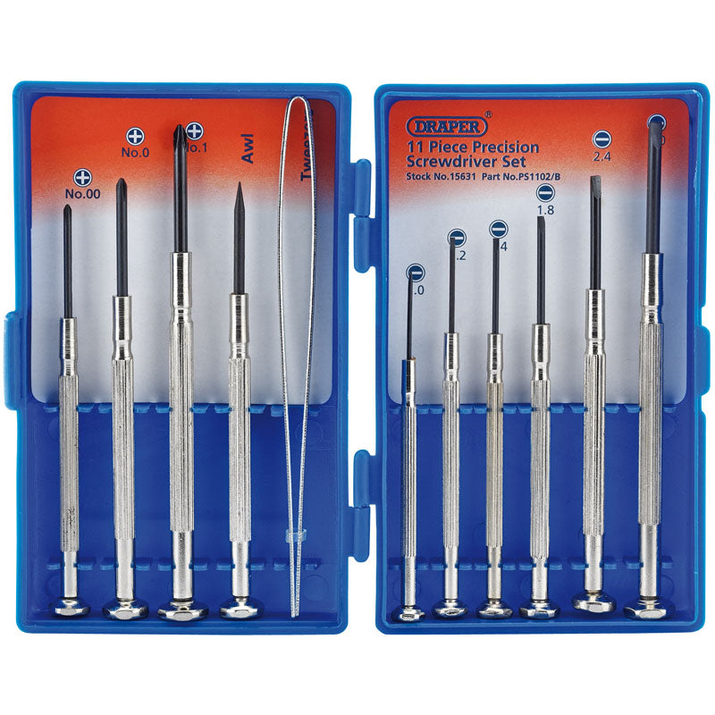 Draper Tools Precision Screwdriver Set (11 piece) DRA15631