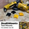StealthMounts DeWalt XR 18V/20V Tool Mounts Yellow 4 Pack - TMDW18YLW4