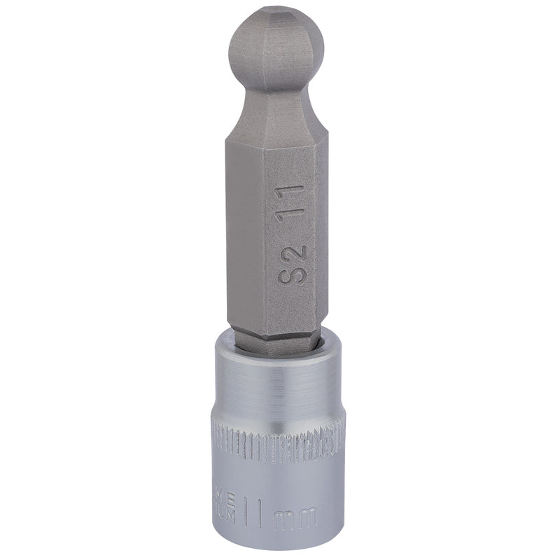 Draper Tools 3/8 Sq. Dr. Ball End Hexagonal Socket Bits (11mm) DRA16294