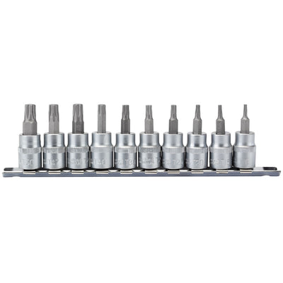 Draper Tools 3/8 Sq. Dr. 48mm Long Draper TX-STAR® Socket Bit Set (10 Piece) DRA16309