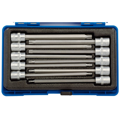 Draper Tools 3/8 Sq. Dr. 150mm Long Draper TX-STAR® Socket Bit Set (10 Piece) DRA16311