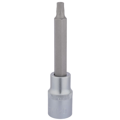 Draper Tools T40 x 100mm 1/2 Square Drive Draper TX-STAR® Socket Bit DRA16313