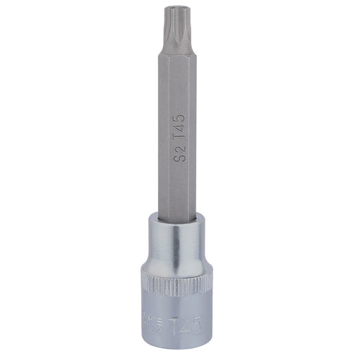 Draper Tools T45 x 100mm 1/2 Square Drive Draper TX-STAR® Socket Bit DRA16316