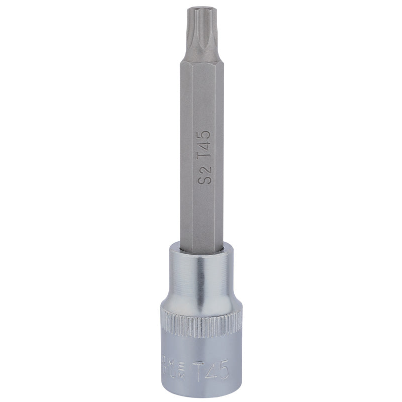 Draper Tools T45 x 100mm 1/2 Square Drive Draper TX-STAR® Socket Bit DRA16316