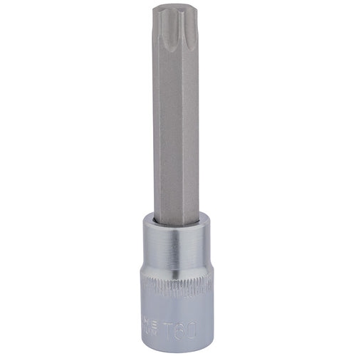 Draper Tools T60 x 100mm 1/2 Square Drive Draper TX-STAR® Socket Bit DRA16324