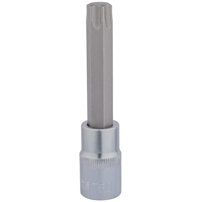 Draper Tools T60 x 100mm 1/2 Square Drive Draper TX-STAR® Socket Bit DRA16324