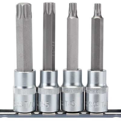 Draper Tools 1/2 Sq. Dr. Draper TX-STAR® Socket Bit Set (4 Piece) DRA16331