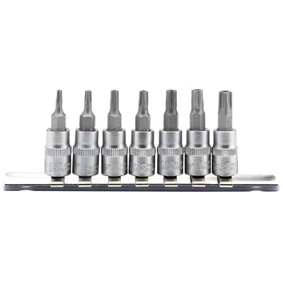 Draper Tools 1/4 Sq. Dr. Five Lobe Draper TX-STAR® Security Socket Bit Set (7 Piece) DRA16353
