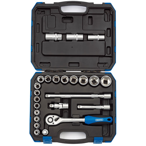 Draper Tools 1/2 Sq. Dr. Metric Socket Set (24 Piece) DRA16362