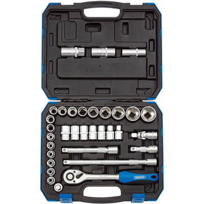 Draper Tools 1/2 Sq. Dr. Combined MM/AF Socket Set (33 Piece) DRA16363