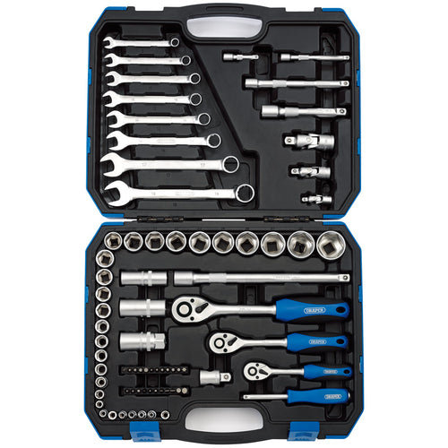 Draper Tools 1/4, 3/8 and 1/2 Sq. Dr. Metric Tool Kit (75 piece) DRA16364