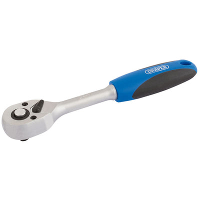 Draper Tools 1/4 Sq. Dr. 72 Tooth Reversible Soft Grip Ratchets DRA16427