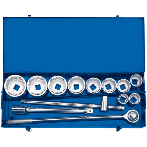 Draper Tools 1 Sq. Dr. Metric Socket Set in Metal case (13 Piece) DRA16441