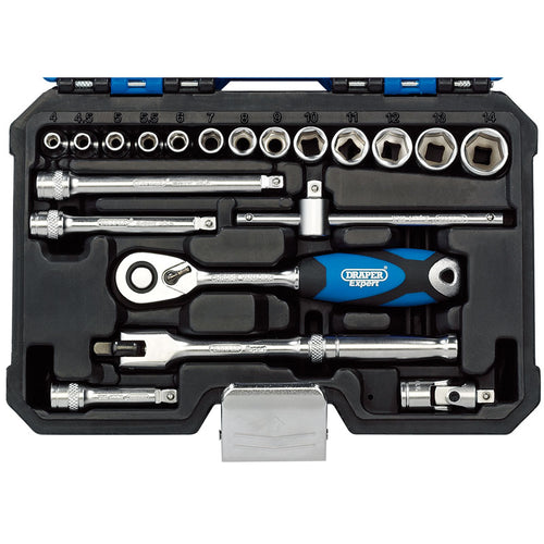 Draper Tools 1/4 Sq. Dr. Metric Socket Set (20 Piece) DRA16442