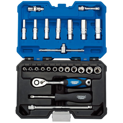 Draper Tools 1/4 Sq. Dr. Metric Socket Set (25 Piece) DRA16443