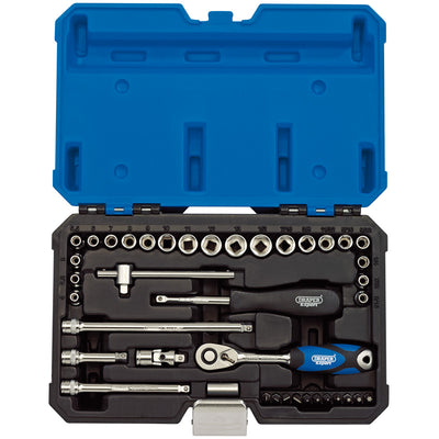 Draper Tools 1/4 Sq. Dr. Combined MM/AF  Socket Set (40 piece) DRA16445