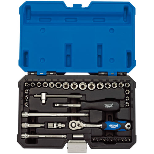 Draper Tools 1/4 Sq. Dr. Combined MM/AF  Socket Set (40 piece) DRA16445