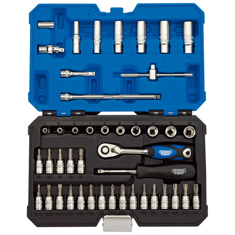 Draper Tools 1/4 Sq. Dr. Metric Socket Set (44 Piece) DRA16446