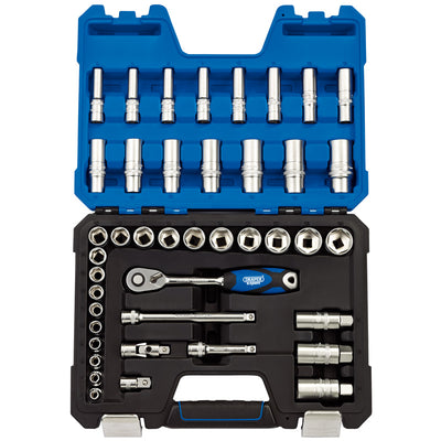 Draper Tools 3/8 Sq. Dr. Metric Socket Set (42 Piece) DRA16451