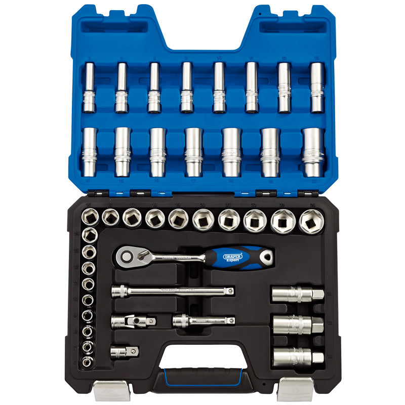Draper Tools 3/8 Sq. Dr. Metric Socket Set (42 Piece) DRA16451