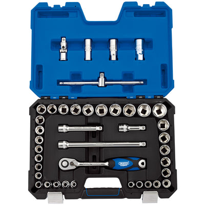 Draper Tools 1/2 Sq. Dr. Combined MM/AF Socket Set (41 Piece) DRA16453