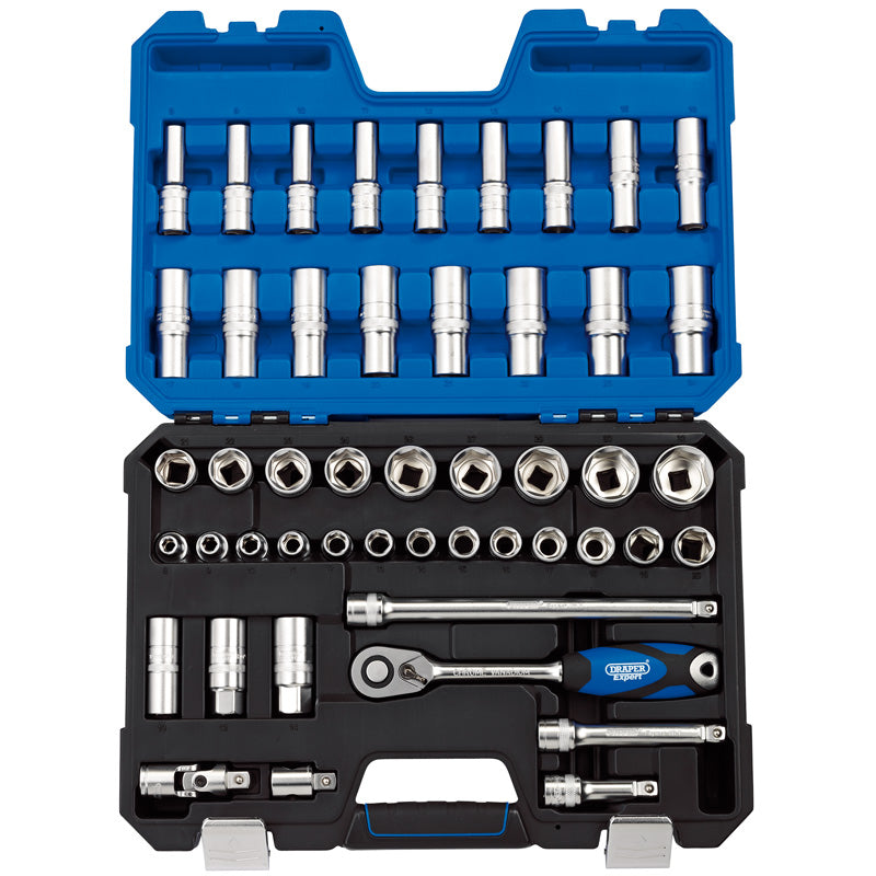 Draper Tools 1/2 Sq. Dr. Metric Socket Set (48 Piece) DRA16454