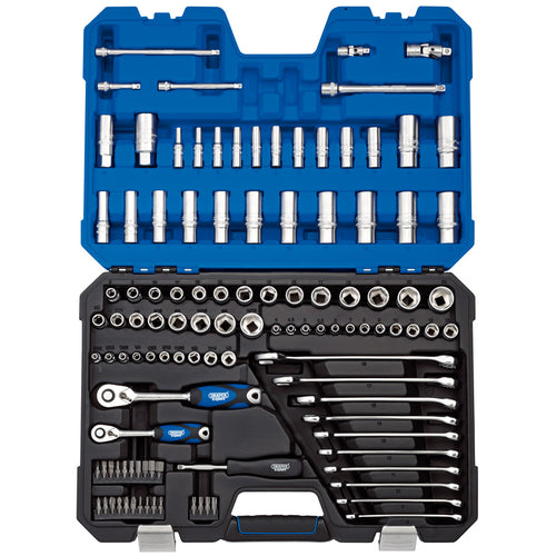 Draper Tools 1/4 and 3/8 Sq. Dr. Combined MM/AF Tool Kit (114 piece) DRA16459