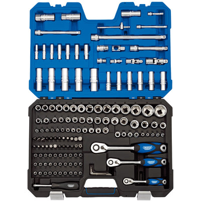 Draper Tools 1/4, 3/8 and 1/2 Sq. Dr. Metric Socket and Socket Bit Set (149 piece) DRA16461