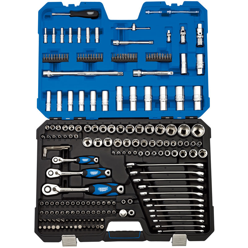 Draper Tools 1/4, 3/8 and 1/2 Sq. Dr. Metric Tool Kit (214 piece) DRA16462