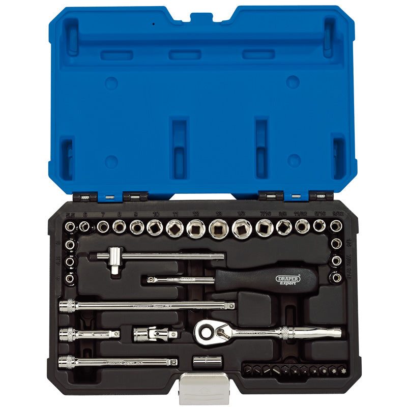 Draper Tools 1/4 Sq. Dr. Combined MM/AF Socket Set (40 Piece) DRA16464