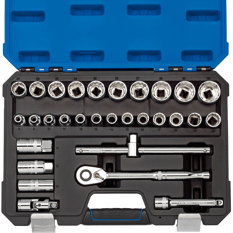 Draper Tools 1/2 Sq. Dr. Metric Socket Set (30 Piece) DRA16466