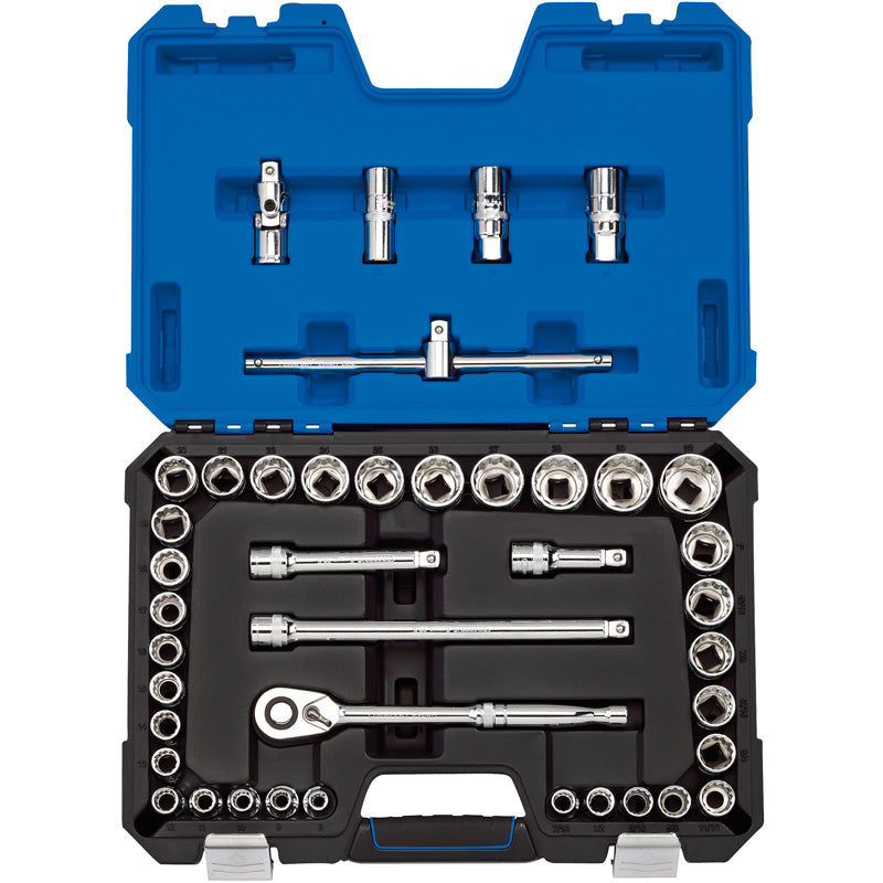 Draper Tools 1/2 Sq. Dr. MM/AF Combined Socket Set (41 Piece) DRA16467