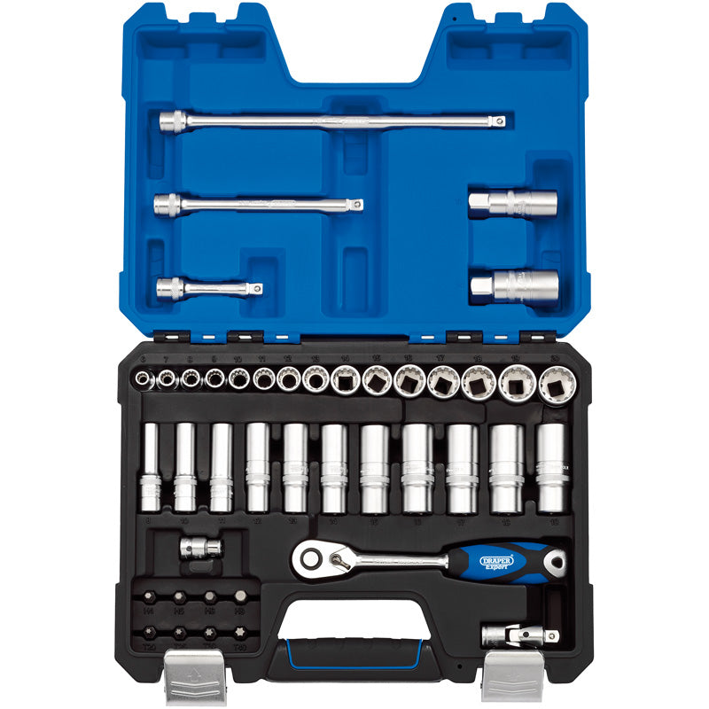 Draper Tools 3/8 Sq. Dr. Metric Socket Set (42 Piece) DRA16480