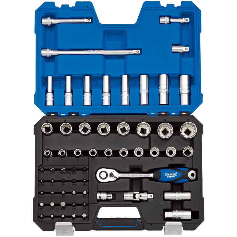 Draper Tools 1/2 Sq. Dr. Metric Draper Expert Multi-Drive® Socket Set (60 piece) DRA16481