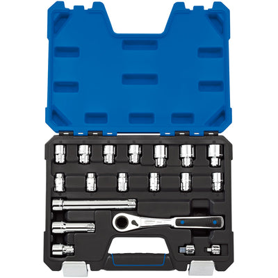 Draper Tools 20mm Go Through Socket Set (19 Piece) DRA16482