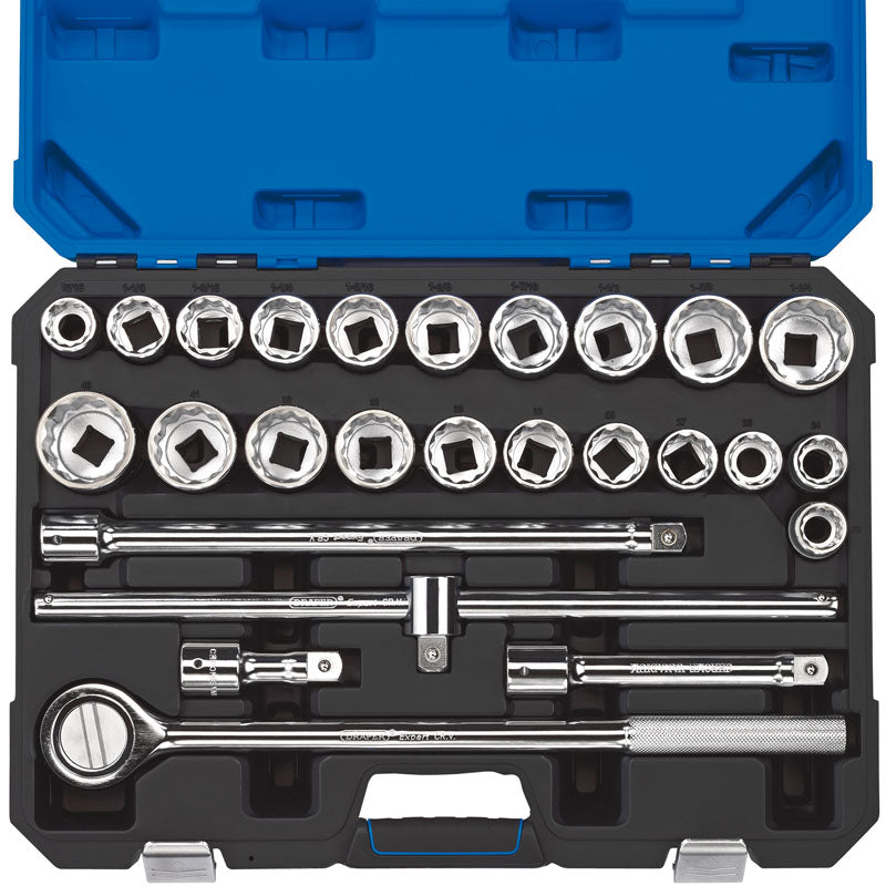 Draper Tools 3/4 Sq. Dr. Combined MM/AF Socket Set (26 Piece) DRA16484