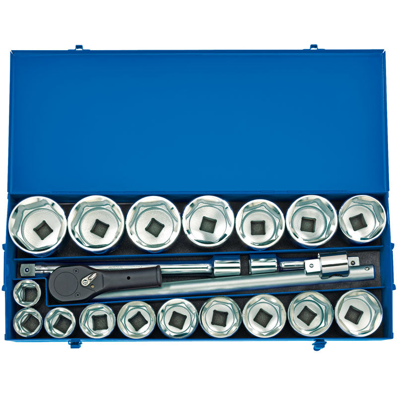 Draper Tools 1 Sq. Dr. Metric Socket Set in Metal Case (22 Piece) DRA16485