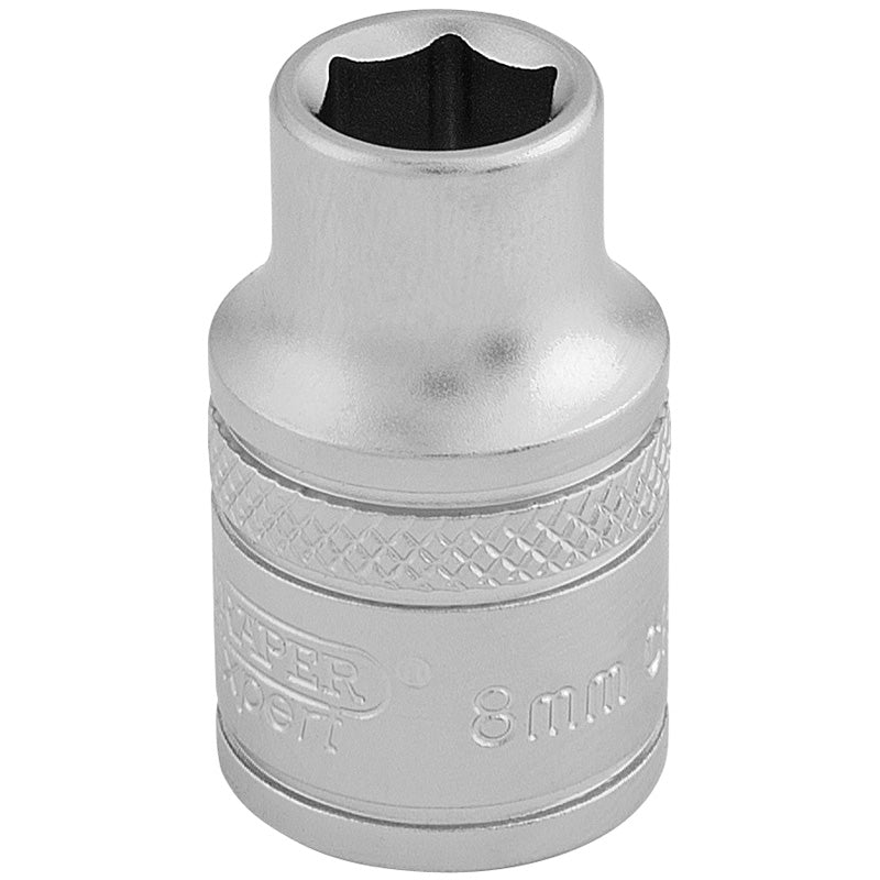 Draper Tools 3/8 Square Drive 6 Point Metric Socket (8mm) DRA16533