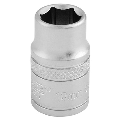 Draper Tools 3/8 Square Drive 6 Point Metric Socket (10mm) DRA16535