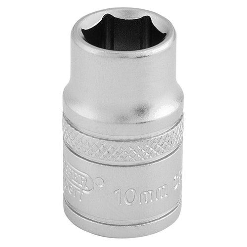 Draper Tools 3/8 Square Drive 6 Point Metric Socket (10mm) DRA16535