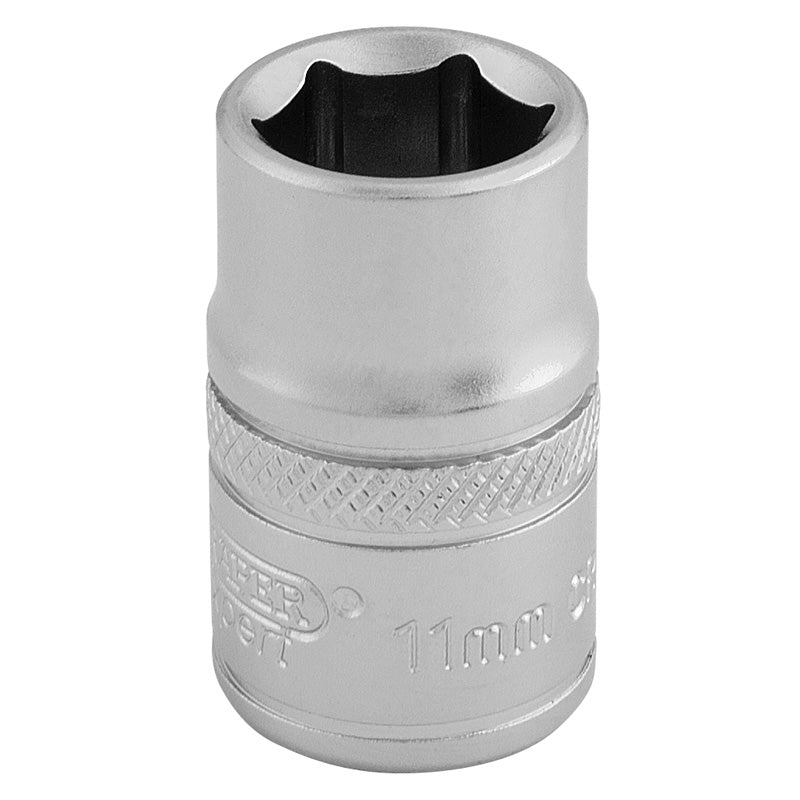 Draper Tools 3/8 Square Drive 6 Point Metric Socket (11mm) DRA16536
