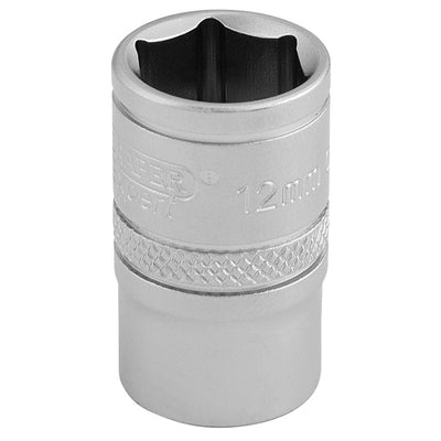Draper Tools 3/8 Square Drive 6 Point Metric Socket (12mm) DRA16537